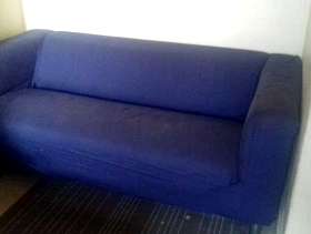 Freecycle Blue ikea sofa bed