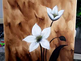 Freecycle Golden canvas paint