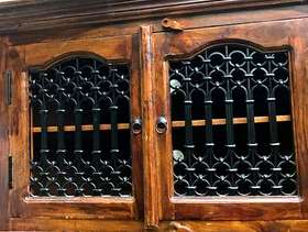 Freecycle Small dark wood corner unit