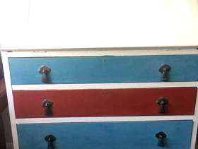 Freecycle Upcycled writing table/dresser