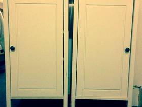 Freecycle Pair of IKEA white bedside cabinets