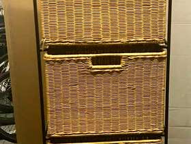 Freecycle Wicker basket drawers