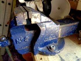 Freecycle Work bench vice.