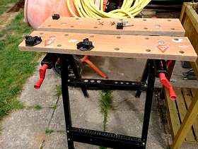 Freecycle 'Workmate' style workbench