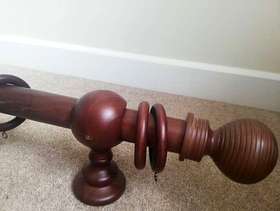 Freecycle Wooden curtain Pole