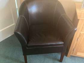 Freecycle Leather style armchair