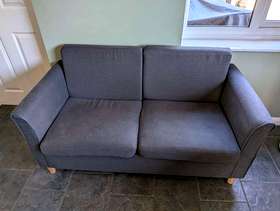 Freecycle Small 2 Seater Sofa (Dark Grey)