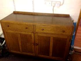 Freecycle Utility oak sideboard