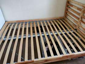 Freecycle IKEA standard king size pine bed with or without a ...