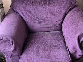 Freecycle Purple removable covers armchair