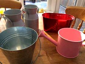 Freecycle Various containers for flowers