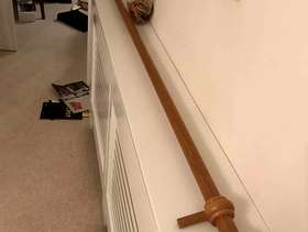 Freecycle Pine Curtain. Pole