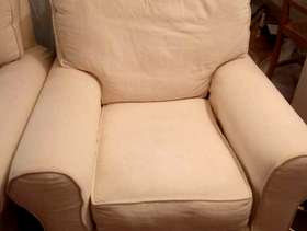 Freecycle Sofa and two chairs
