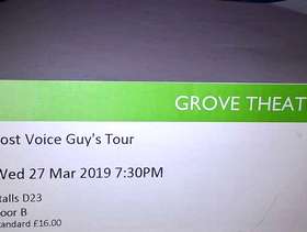Freecycle Lost Voice Guy's Tour - Grove Theatre, Dunstable