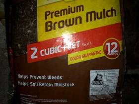 Freecycle 10 bags, Vigoro Premium Brown Mulch - 2 cubic feet ...