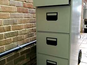 Freecycle 4 Draw Light Grey Metal Filing Cabinet