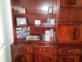 Freecycle Mahogany finish wall units