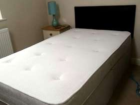 Freecycle 3ft 6" single divan bed with headboard