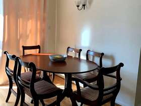 Freecycle Dining table and six chairs