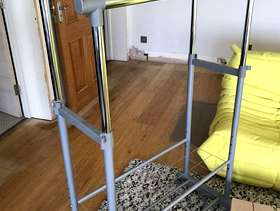 Freecycle Two adjustable height Clothing rails John Lewis
