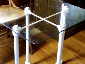 Freecycle Glass top side table