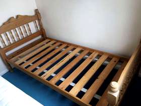 Freecycle Single pine bed