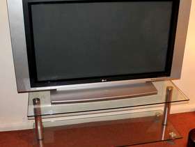 Freecycle LG 42PX4DV 42'' & Glass TV Stand