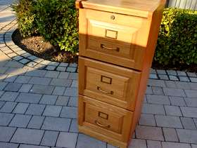 Freecycle Wooden filing cabinet