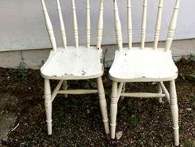 Freecycle 2 wooden chairs