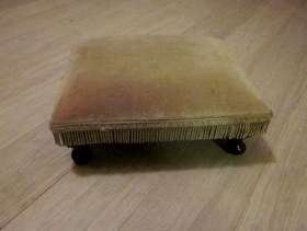 Freecycle Small footstool - needs recovering