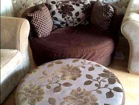 Freecycle DFS snugs seat and foot stool