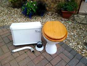 Freecycle Toilet pan and cistern 1950s