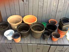 Freecycle Plastic plant pots