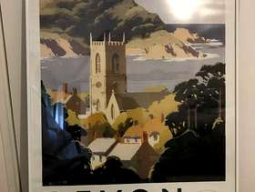 Freecycle Devon vintage print - framed