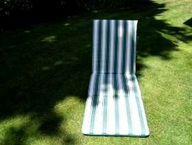 Freecycle Two stripey lounger cushions