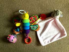 Freecycle Mamas and Papas ladybird toy & baby comforter -£5