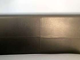 Freecycle Black leather double ottoman Bed Frame