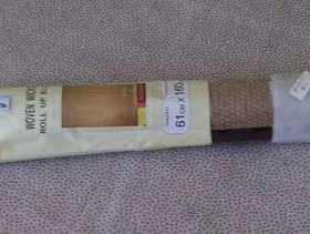 Freecycle Woven wicker roll up blind Living Connections 61cm x160cm