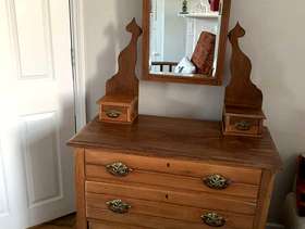 Freecycle Antique pine dressing table