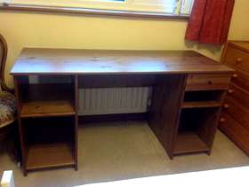 Freecycle Oak stained desk