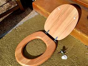 Freecycle Toilet seat wooden