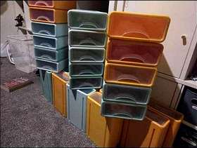 Freecycle 40 small stacking drawers