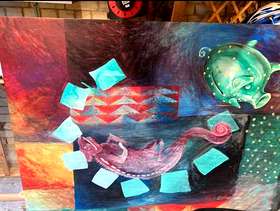 Freecycle Large Original Painting