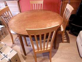 Freecycle Table and four chairs.