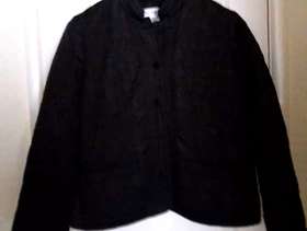 Freecycle Anne Weyburn Black Quilted Jacket