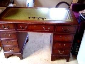Freecycle Dark wood writing desk