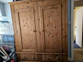 Freecycle Large Pine wardrobe
