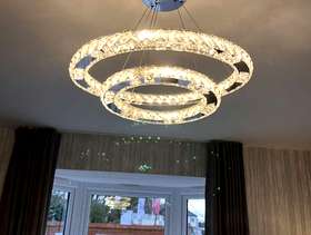 Freecycle Crystal style ceiling light/chandelier - with full instruction manual