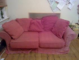 Freecycle Big red comfy sofa