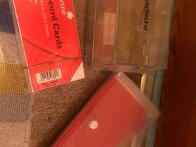 Freecycle Index cards, dividers and boxes